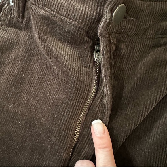 Quince Women’s Organic Stretch Corduroy Straight Leg Pants in Espresso Sz 16 NWT - Picture 6 of 10